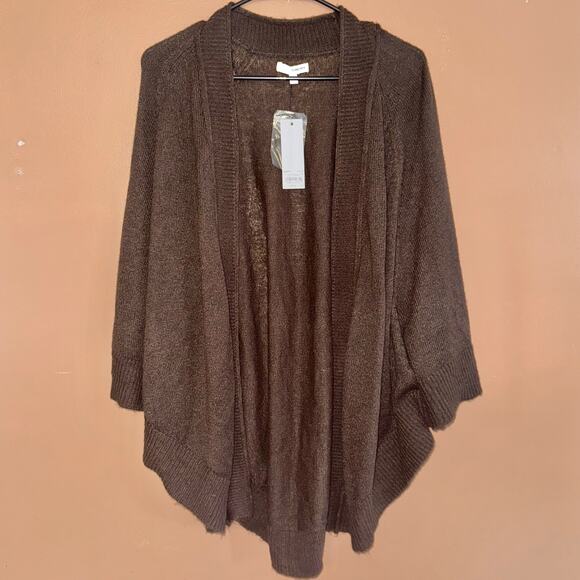 Kohl's Sonoma Women's Pinecone Shawl Top - Size Small/Medium - NWT - Picture 1 of 9